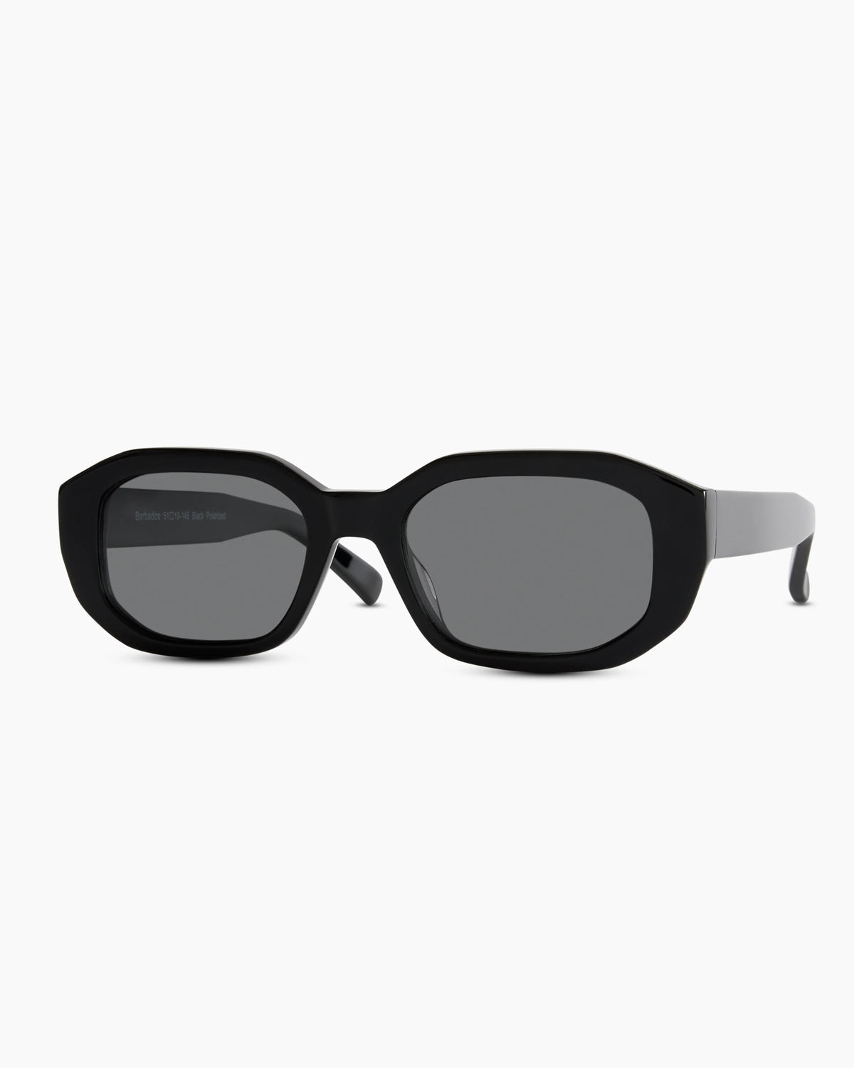 Barbados Polarized Acetate Sunglasses - One Size / Clear Spice with Grey lens