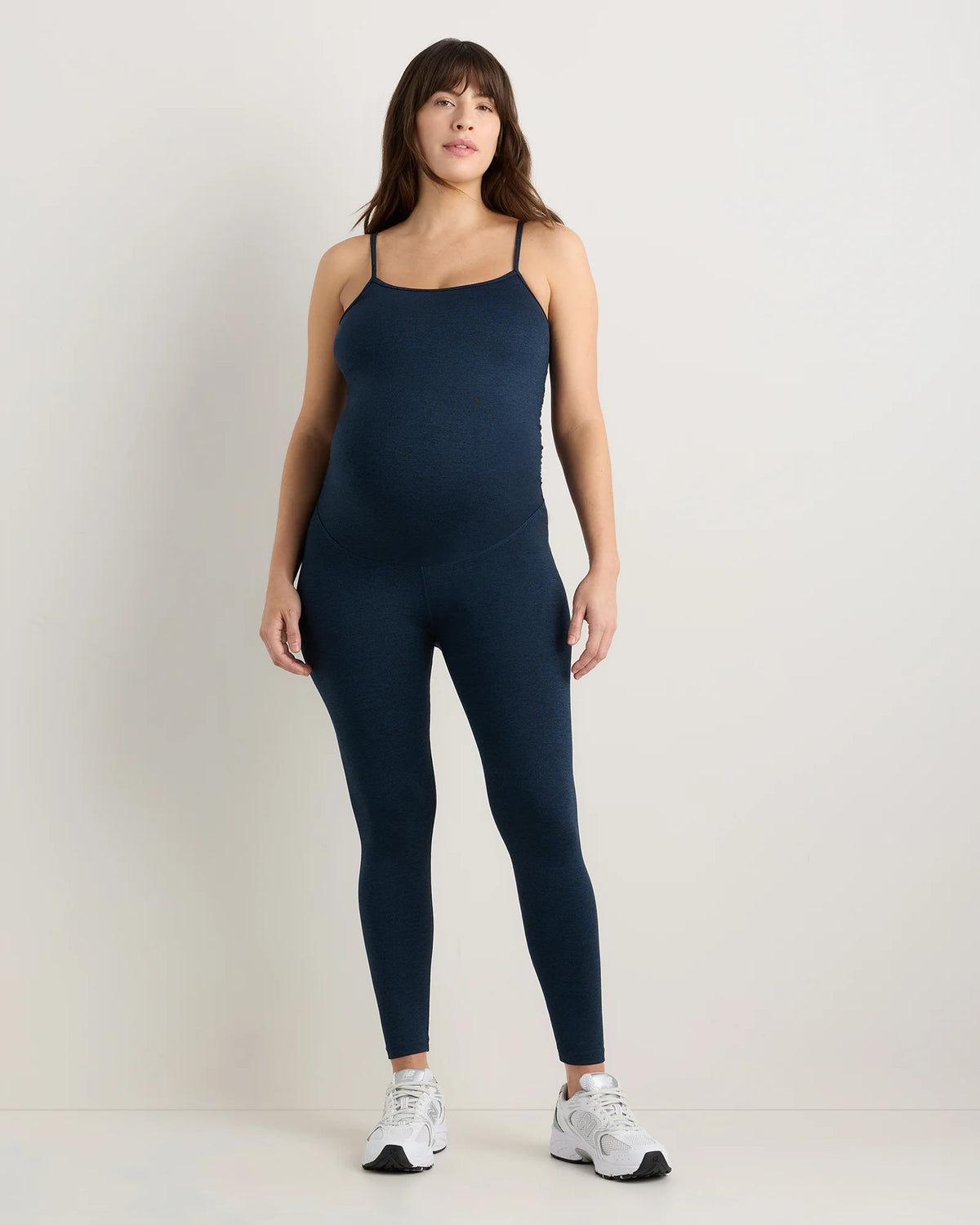 Ultra-Soft Maternity Jumpsuit - XS / Heather Black
