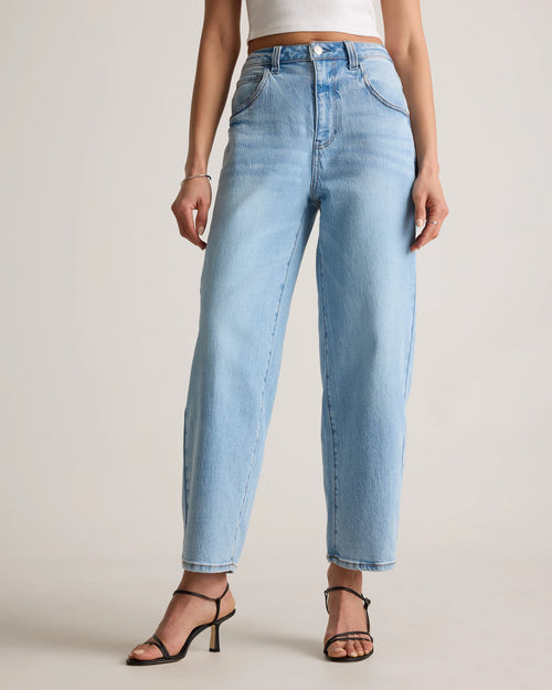 Bella Stretch Barrel Jeans - 24 / Cool Blue