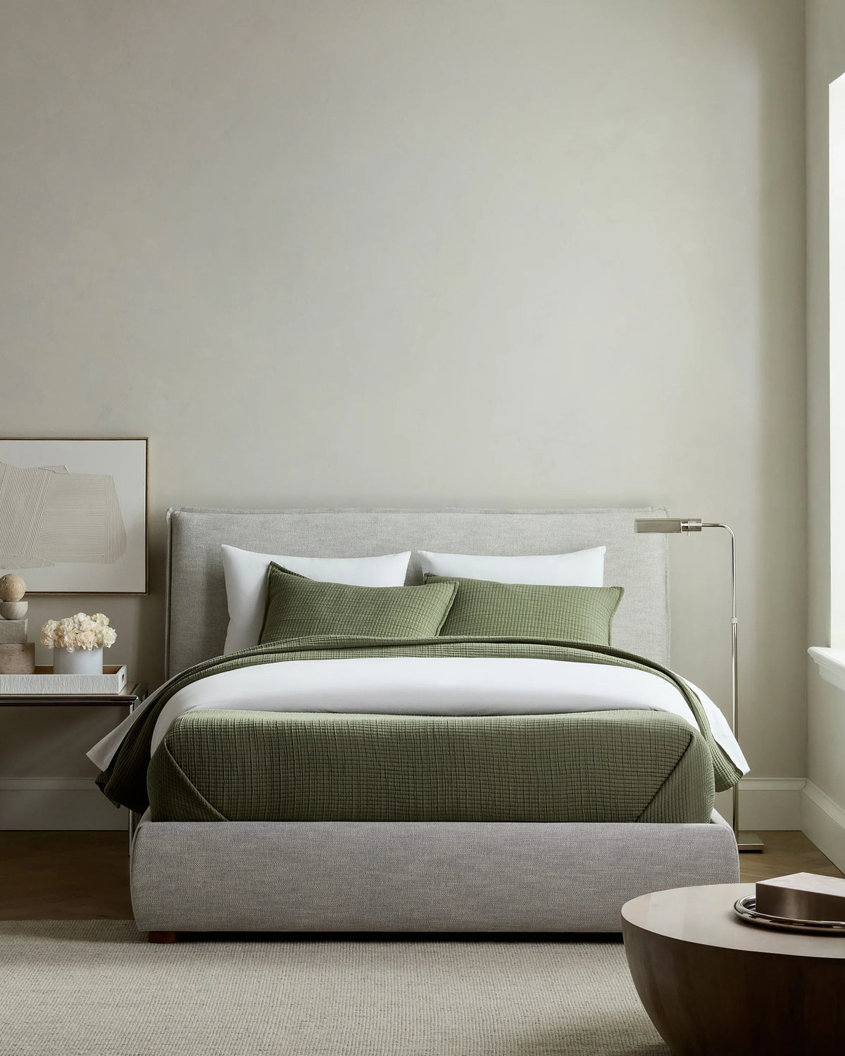 Organic Ribbed Cotton Coverlet - Twin / Toffee