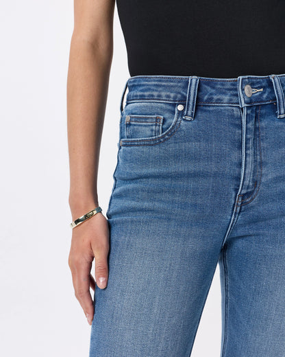 Bella Stretch Kick Flare Jeans - 24 / Deep Rinse