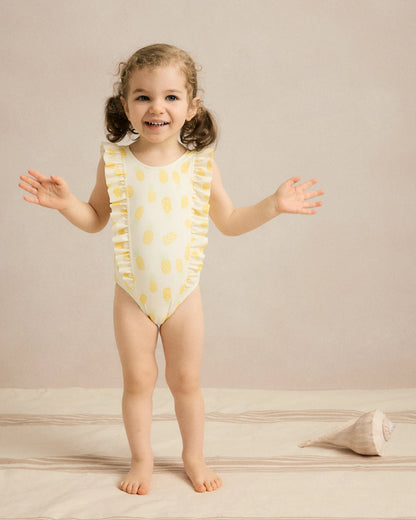Ruffle One Piece Swimsuit - 2T / Soft Ditsy Floral