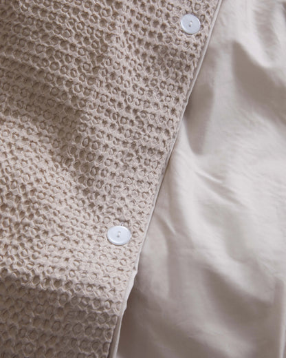 Organic Luxe Honeycomb Duvet Cover Set - Twin / Mineral