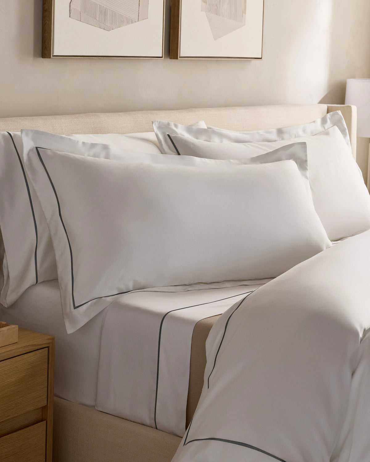 Signature Giza Cotton Sateen Deluxe Bedding Bundle - Twin / Dried Sage