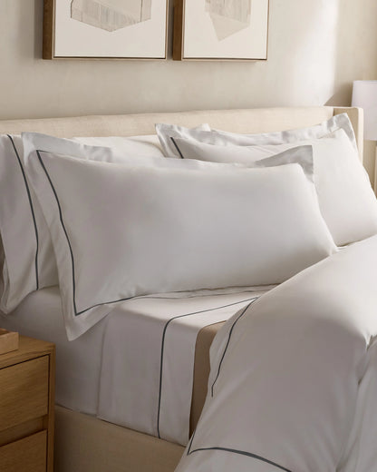 Signature Giza Cotton Sateen Deluxe Bedding Bundle - Twin / Dried Sage