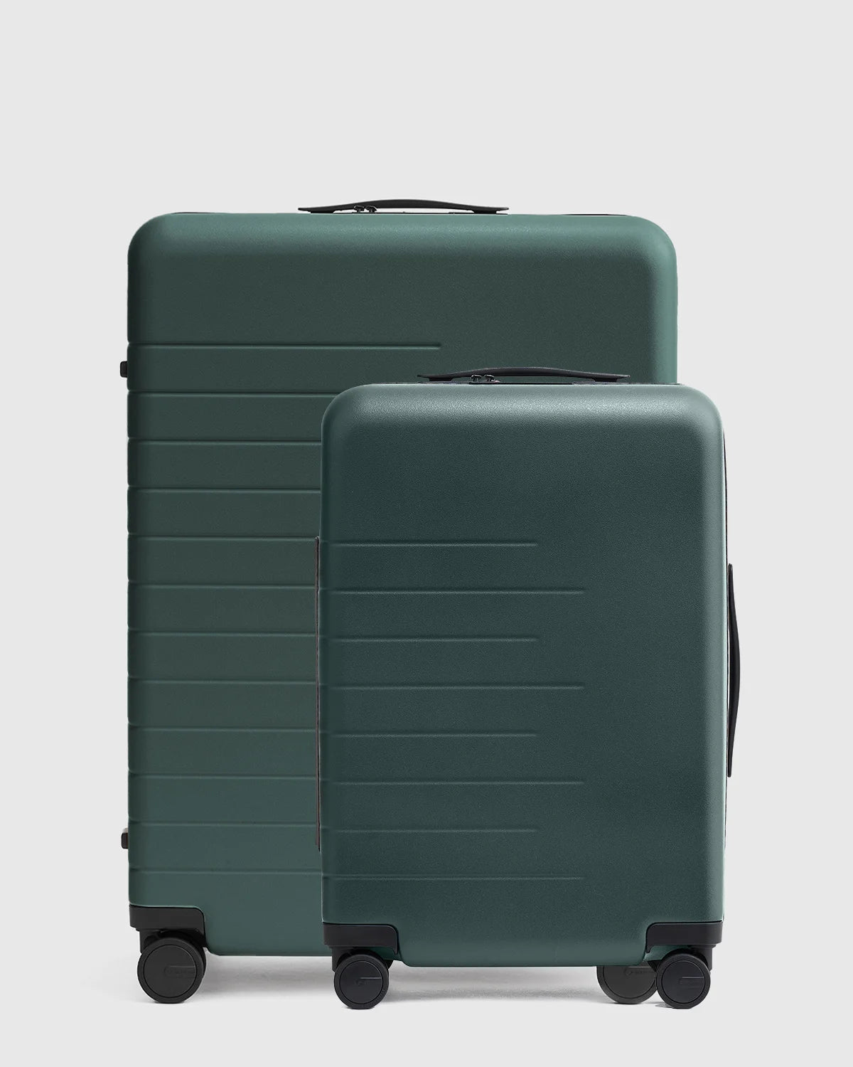 Carry-On & Large Check-In Suitcase Set - One Size / Dark Green