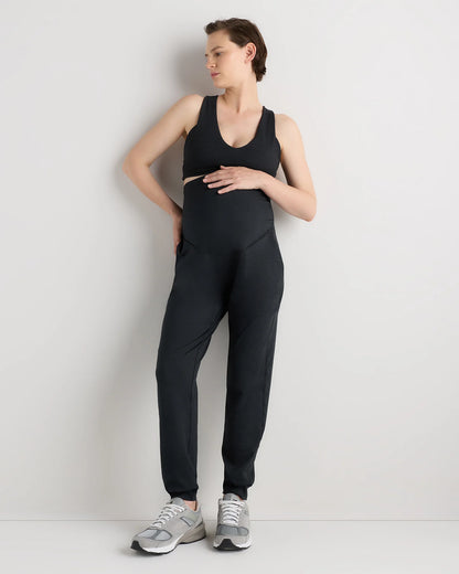 Ultra-Soft Maternity Joggers - XS / Heather Black
