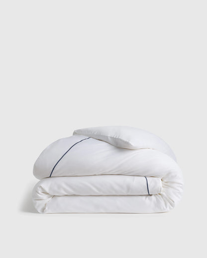 Signature Giza Cotton Sateen Duvet Cover - Twin / Light Grey