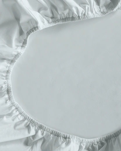 Organic Crisp Percale Fitted Sheet Set - Twin / Espresso