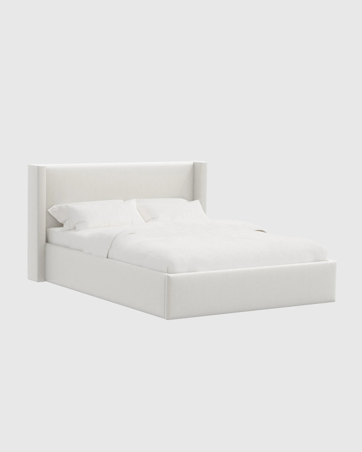 Wingback Bed in Performance Velvet - Full / Butterscotch