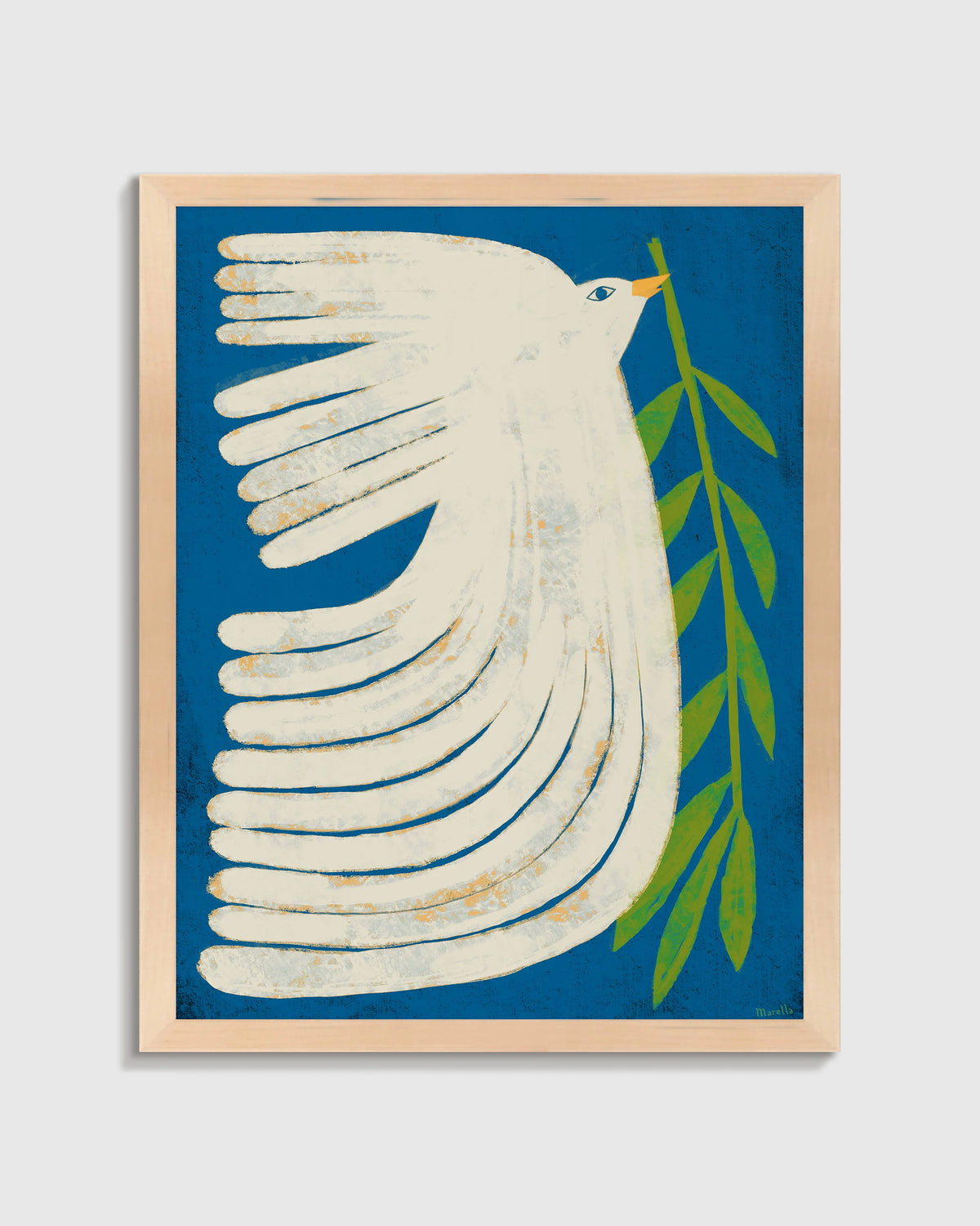 Peace Dove by Marco Marella - 26"x38" / Black