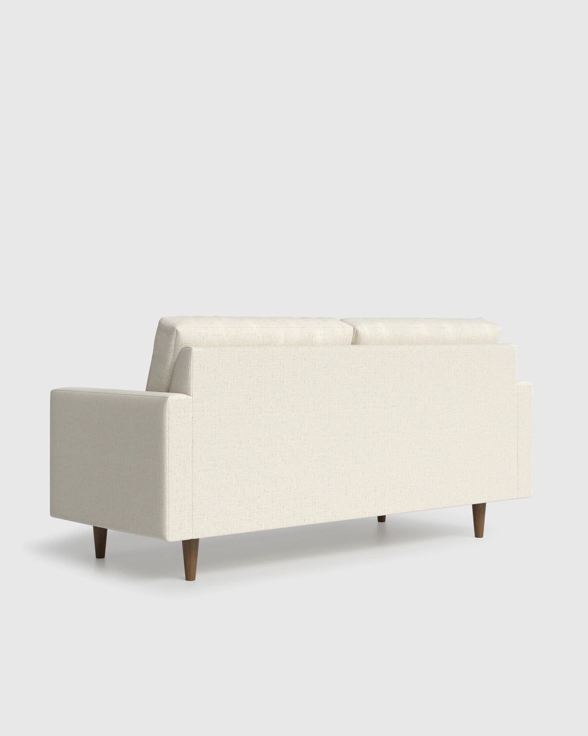 Atlas Midcentury Sofa in Performance Chenille Linen Blend - 6ft / Snow