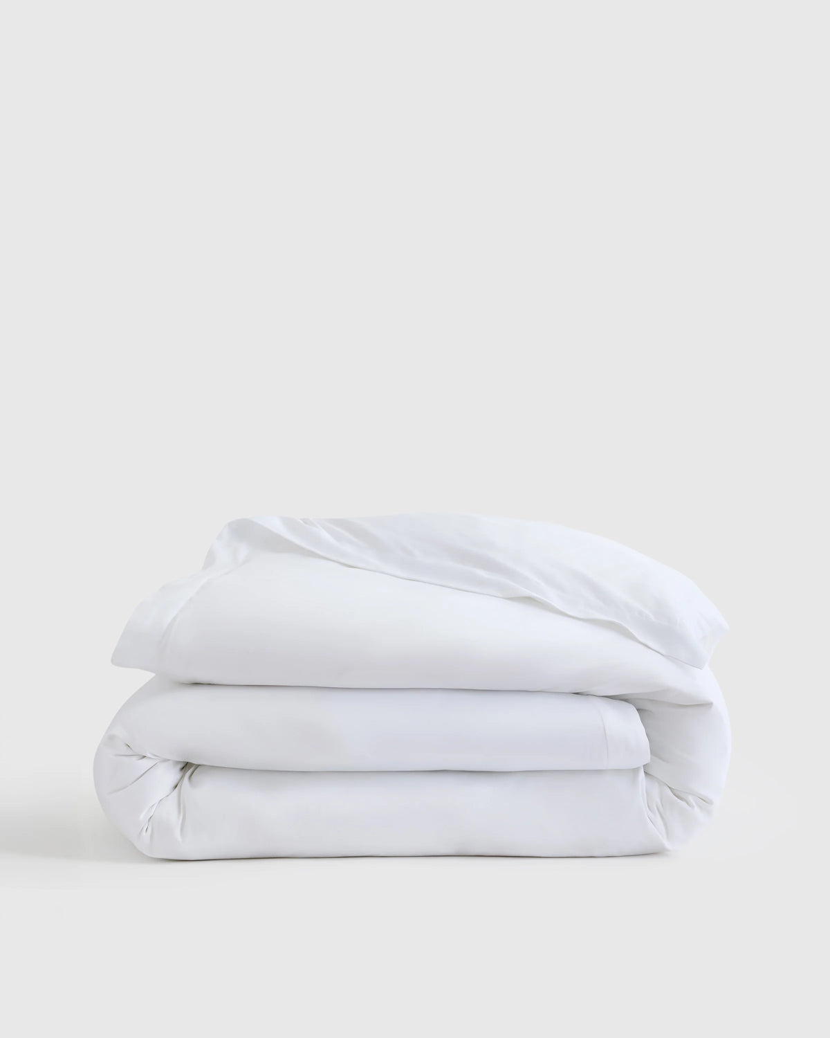 Signature Giza Cotton Sateen Duvet Cover - Twin / Light Grey