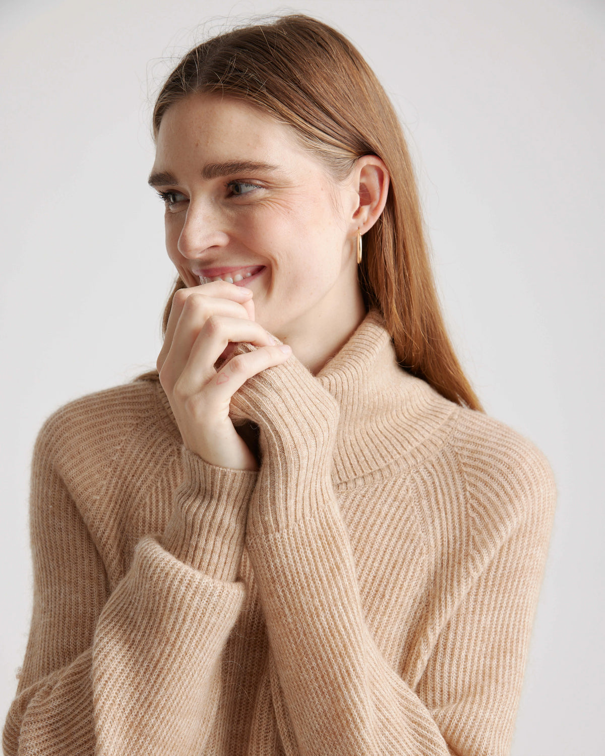 Baby Alpaca-Wool Turtleneck - XS / Light Grey