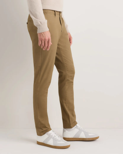 Organic Cotton Stretch Chino Pants - Slim - 30X30 / Stone