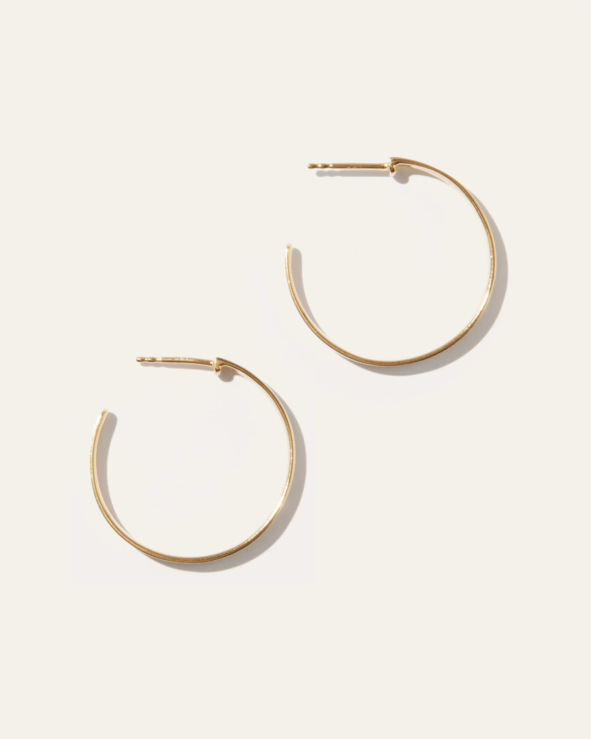 Flat Hoops - One Size / Gold Vermeil