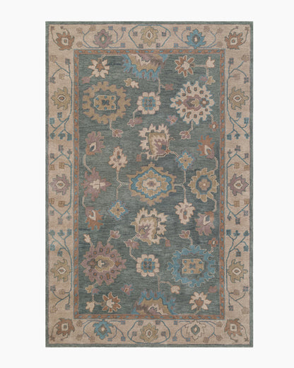 Elowen Wool Rug - 5' x 8' / Blue