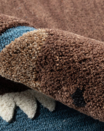 Playful Animals Hand-Tufted Wool Rug - 3' x 5' / Bear
