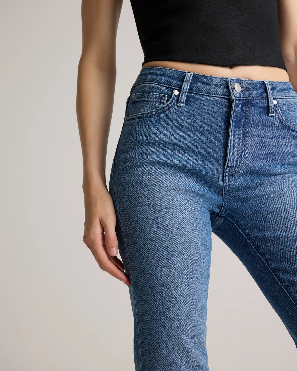 Bella Stretch Straight Jeans - 24 / Midnight Blue