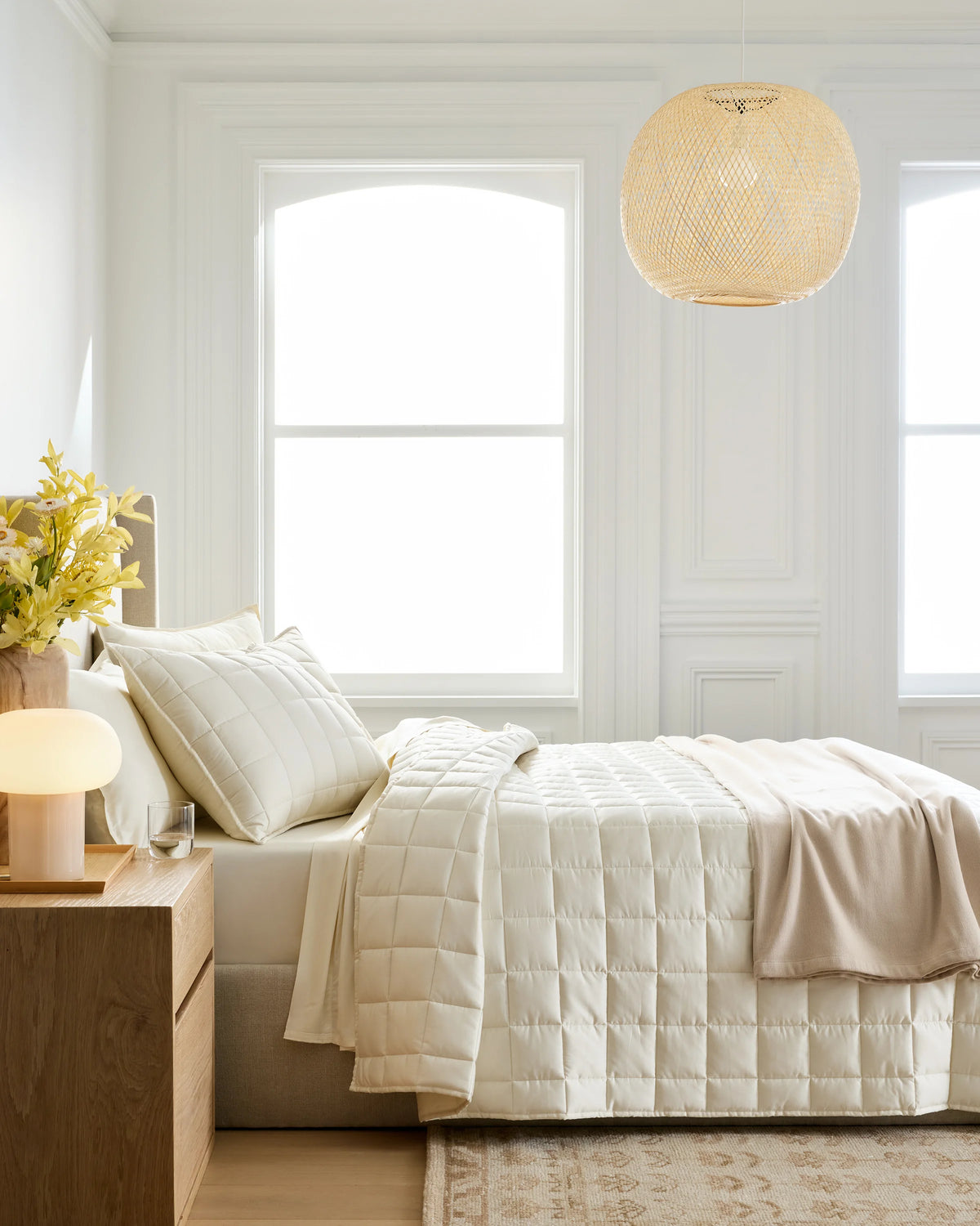 Bamboo Box Quilt - Twin / Sage