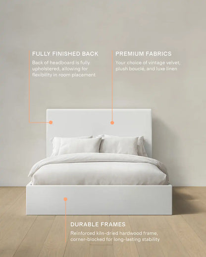 100% Linen Square Bed