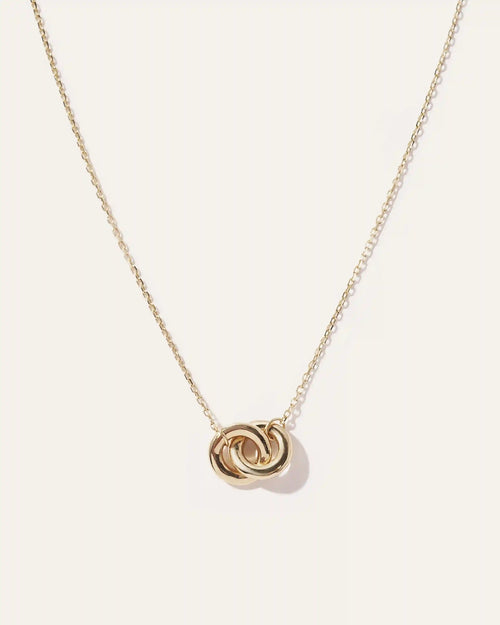 14K Gold Interlock Necklace